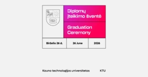 KTU diplomų įteikimo šventė 2026